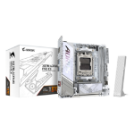 GIGABYTE X870I AORUS PRO ICE Motherboard - Supports AMD Ryzen 9000 Series CPUs, 8+2+1 phases VRM, up to 8400MHz DDR5 (OC), 1xPCIe 5.0 M.2 + 1xPCIe 4.0 M.2, WI-FI 7, 2,5GbE LAN, USB 4