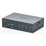 Digitus USB 3.2 Gen 1 Industrial Hub, 4-Port 2 x USB 3.2 Gen 1 (3.1 Gen 1) Type-B 5000 Mbit/s Zwart
