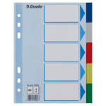 Esselte 15264 tab index Blank tab index Polypropylene (PP) Blue
