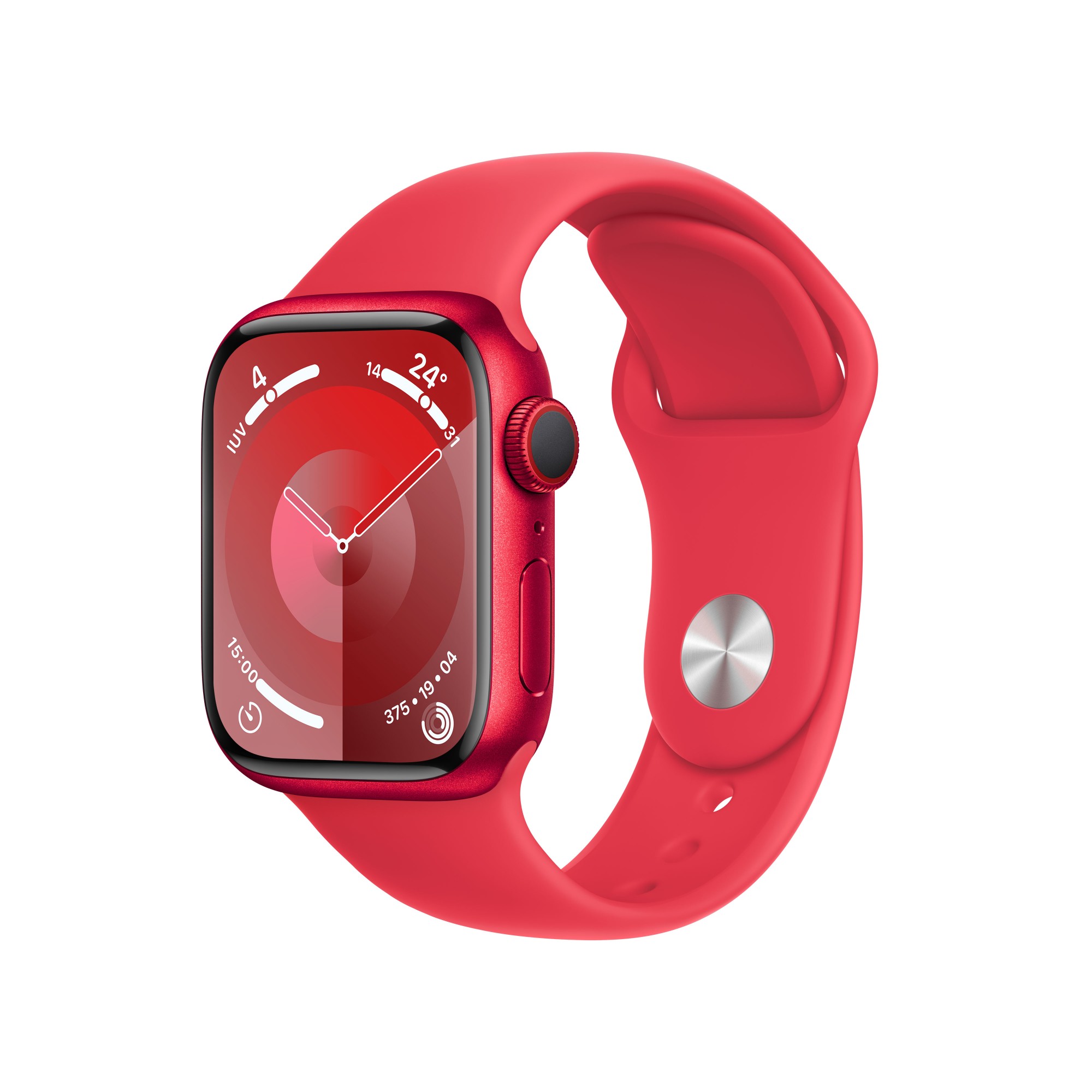 Photos - Smartwatches Apple Watch Series 9 41 mm Digital 352 x 430 pixels Touchscreen 4G Red MRY 