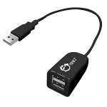 Siig USB 2.0 2-Port Hub 480 Mbit/s Black