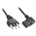 Lindy 30346 power cable Black 2 m C13 coupler