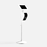 Bouncepad Original Elevate + Brother Printer Mount (inc USB Cable) | Apple iPad 7th Gen 10.2 (2019) | White | Covered Front Camera and Home Button