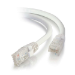 C2G Cable de conexión de red de 0,3 m Cat5e sin blindaje y con funda (UTP), color blanco
