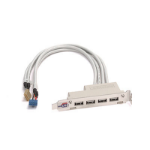 Supermicro USB 2.0 Cable, 4-port w / Bracket, Pb-free