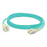 Titan SCSCOM3DAQ10/CL fibre optic cable 10 m SC OM3 Aqua colour