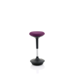 Dynamic KCUP1555 saddle chair Padded seat Purple Fabric Black 1 pc(s)