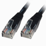 Generic 1m Black Cat5e UTP Patch / Straight Networking Cable