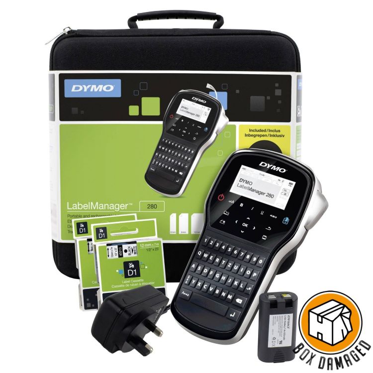 DYMO BOX DAMAGED - Labelmanager 280 Label Maker Kit