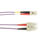 Black Box SC-LC 10m fibre optic cable CMP Violet