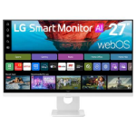 LG LG 27U731SB-W - LED monitor - Smart - 27" - 3840 x 2160 4K @ 60 Hz - IPS - 350 cd/m? - 1000:1 - HDR10 - 5 ms - 2xHDMI, USB-C - speakers - white