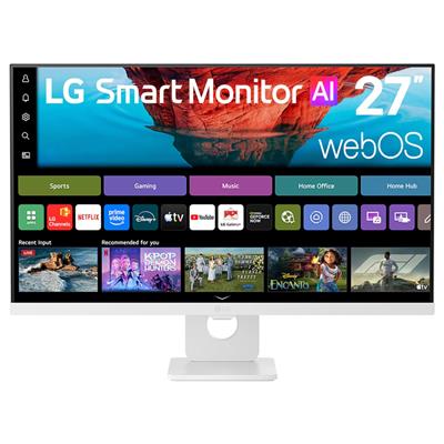 LG LG 27U731SB-W - LED monitor - Smart - 27" - 3840 x 2160 4K @ 60 Hz - IPS - 350 cd/m? - 1000:1 - HDR10 - 5 ms - 2xHDMI, USB-C - speakers - white