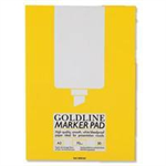 GOLDLINE WHITE A3 MARKER PAD GPB1A3