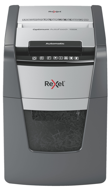 Image of Rexel Optimum AutoFeed+ 100X paper shredder Cross shredding 55 dB...