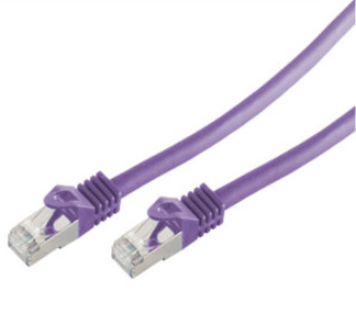 EU Product - RJ45 Patchkabel S/FTP, Cat7 LSZH 3,0m violett thumbnail