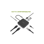 Acer HP.DSCAB.013 laptop dock/port replicator Wired USB 3.2 Gen 1 (3.1 Gen 1) Type-C Carbon, Silver