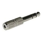 C2G Stereo/Mono Adapter 3.5mm Mono FM 6.3mm Stereo M Silver