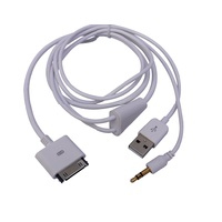 Microconnect IP1001 mobile phone cable White USB A Apple 30-pin