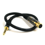 Monoprice 4767 audio cable 17.7" (0.45 m) XLR 6.35mm Black