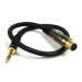 Monoprice 4767 audio cable 17.7" (0.45 m) XLR 6.35mm Black