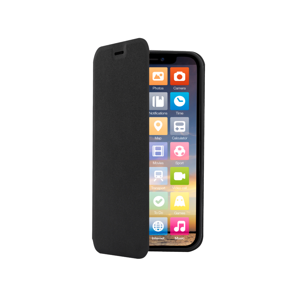 Screenor Clever mobiltelefonfodral 16,8 cm (6.6") Utbytbara fodral Svart