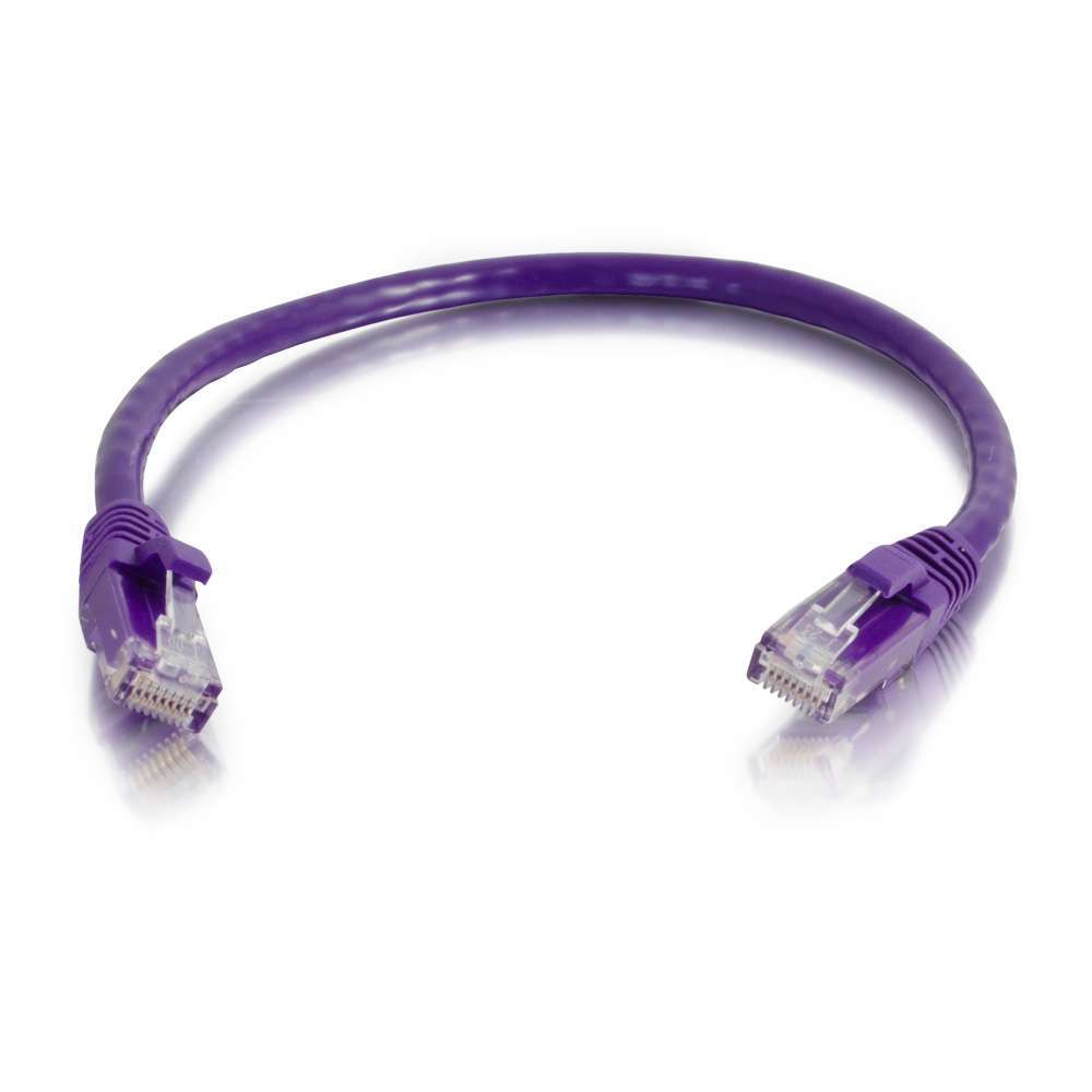 Image of C2G 3m Cat6 550MHz Snagless Patch Cable networking cable Purple...