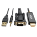 Tripp Lite P116-006-HDMI-A video cable adapter 70.9" (1.8 m) VGA (D-Sub) + 3.5mm + USB Type-A Black