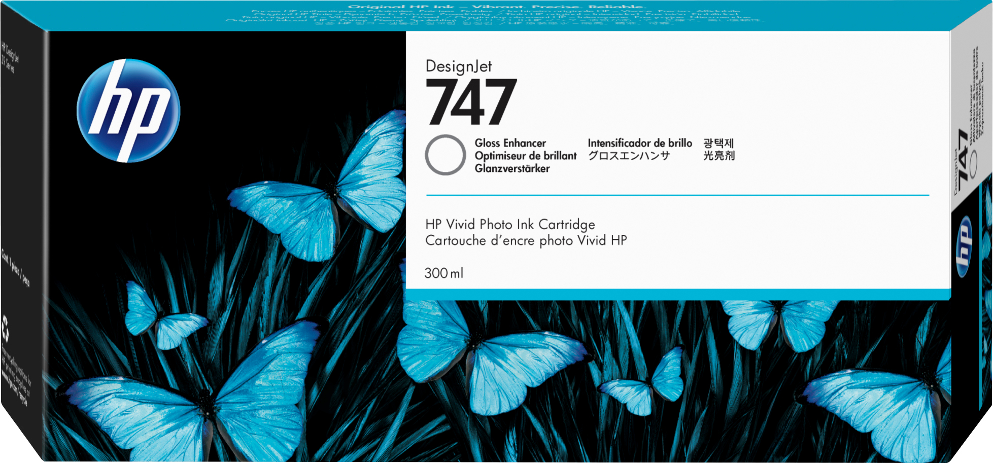 Image of HP P2V87A/747 Ink cartridge Gloss-Enhancer 300ml for HP DesignJet Z 9+