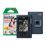 Fujifilm Instax Mini LiPlay Plus Hybrid Instant Camera - Navy - Camera + 20 Shot Pack