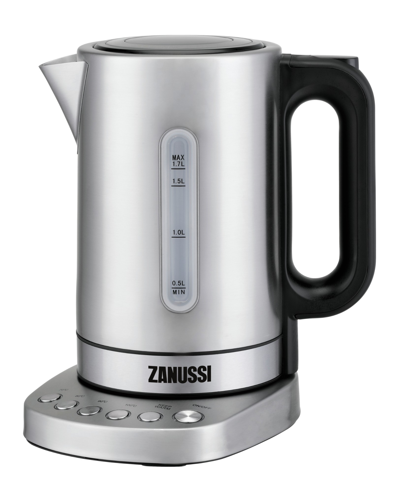 Zanussi ZEK-1290D-SS electric kettle 1.7 L 3000 W Black, Silver