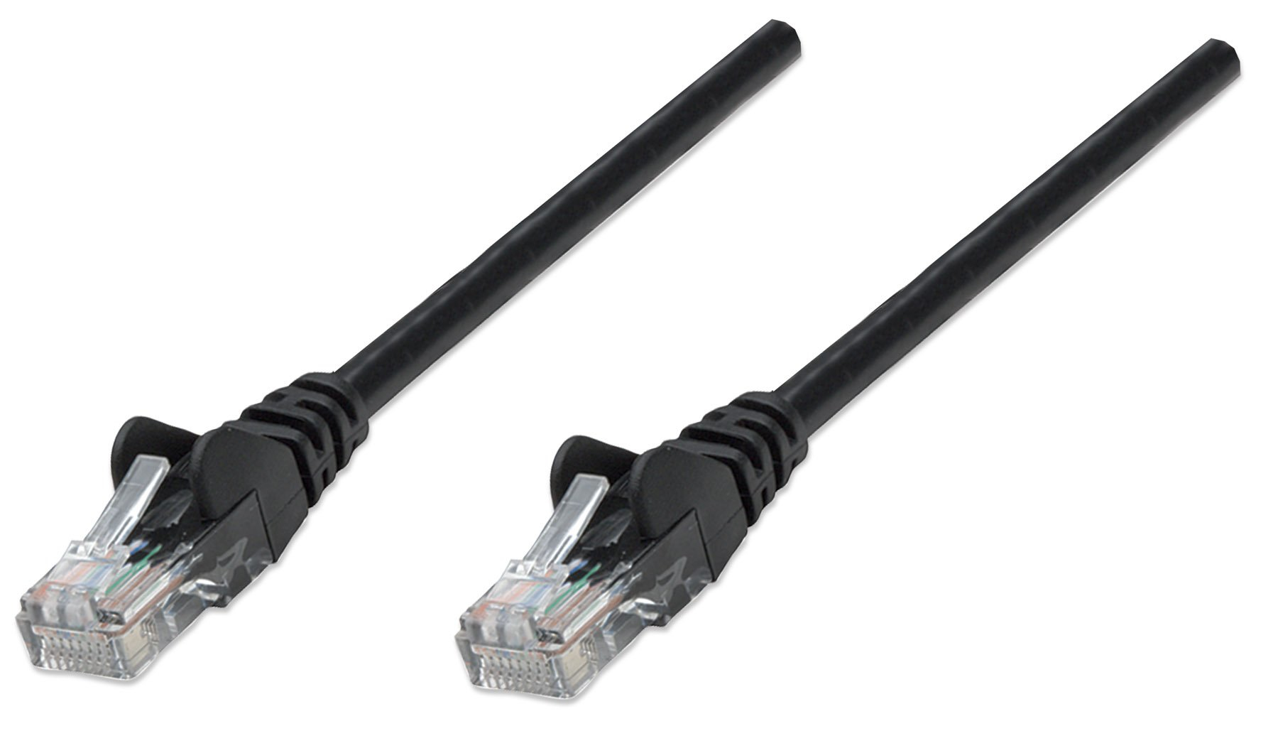 Image of Intellinet 320740 networking cable Black 1 m Cat5e U/UTP (UTP)