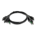 StarTech.com SK2DPMMKVM06-TAA KVM cable Black 70.9" (1.8 m)