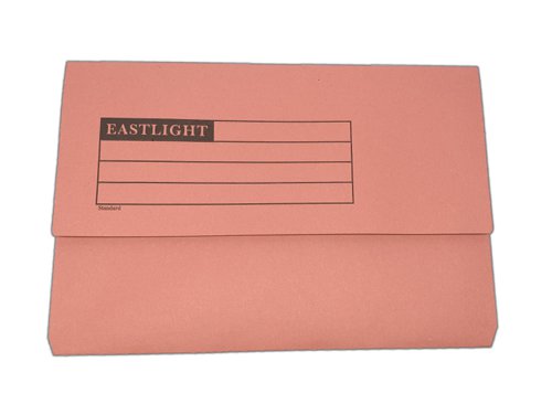 Document Wallet 220gsm Foolscap Pink (Pack of 50) 45917KIN02