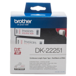 Brother OEM Brother DK-22251 Continuous Paper Tape Red/Black on White