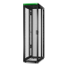 APC Easy Rack, 48U, Black, With Roof, Castors, Feet, 4 Brackets, and Bottom, No Side Panels, 2258H x 600W x 1200D mm
