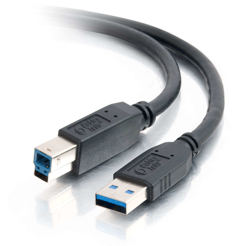 Photos - Cable (video, audio, USB) C2G 2m USB 3.0 USB cable USB 3.2 Gen 1  USB A USB B Black 81681 (3.1 Gen 1)