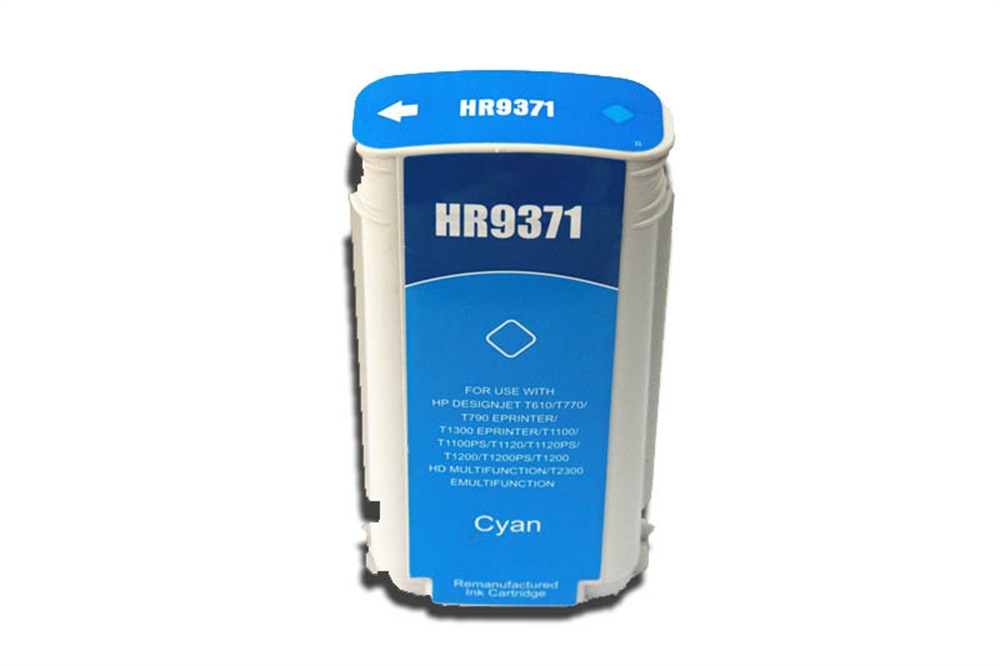 Image of CTS Wholesale Remanufactured HP Designjet T610 C9371A Hi Yld Cyan Ink
