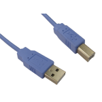 Cables Direct USB 2.0 AM-BM 1.8m USB cable USB A USB B Blue