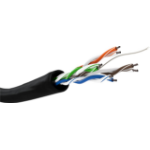 Goobay CAT 5e Outdoor Network Cable, U/UTP, black, 100m