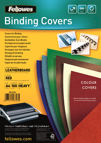 Image of Fellowes Delta A4 Paper Red 100 pc(s)