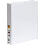 MARBIG CLEAR VIEW INSERT BINDER A4 2D RING 38MM WHITE