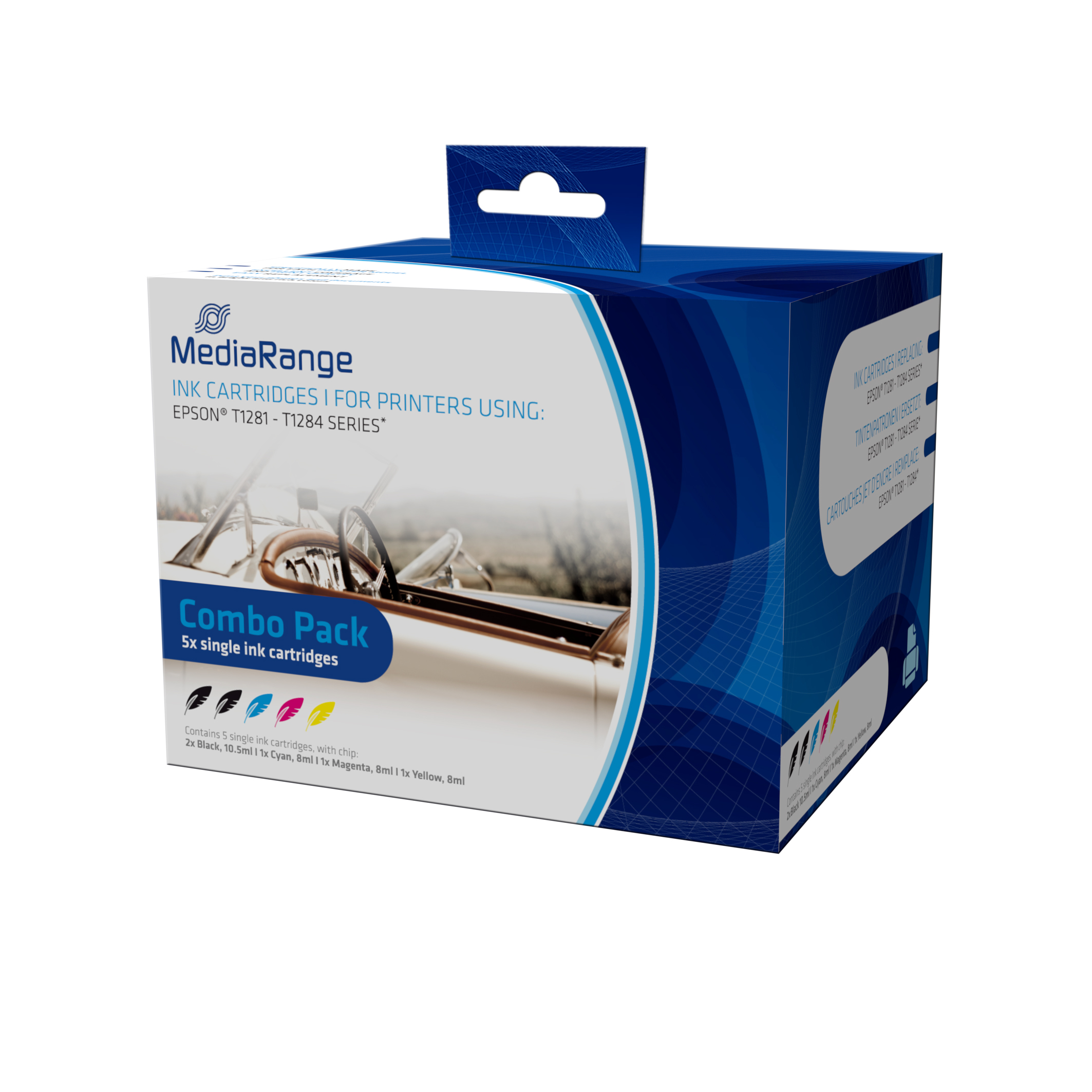 Image of MediaRange MRET128 ink cartridge Photo black, Photo cyan, Photo...