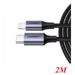 Ugreen 60761 mobile phone cable Black 2 m USB C Lightning