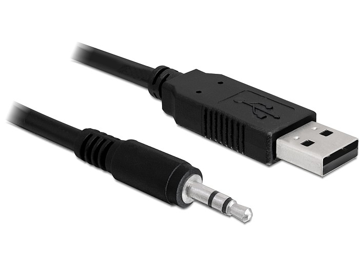 Image of DeLOCK USB 2.0/3.5 mm 1.8m audio cable 3.5mm Black
