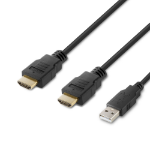 Belkin F1DN2MOD-HC-H06 toetsenbord-video-muis (kvm) kabel Zwart 1,8 m