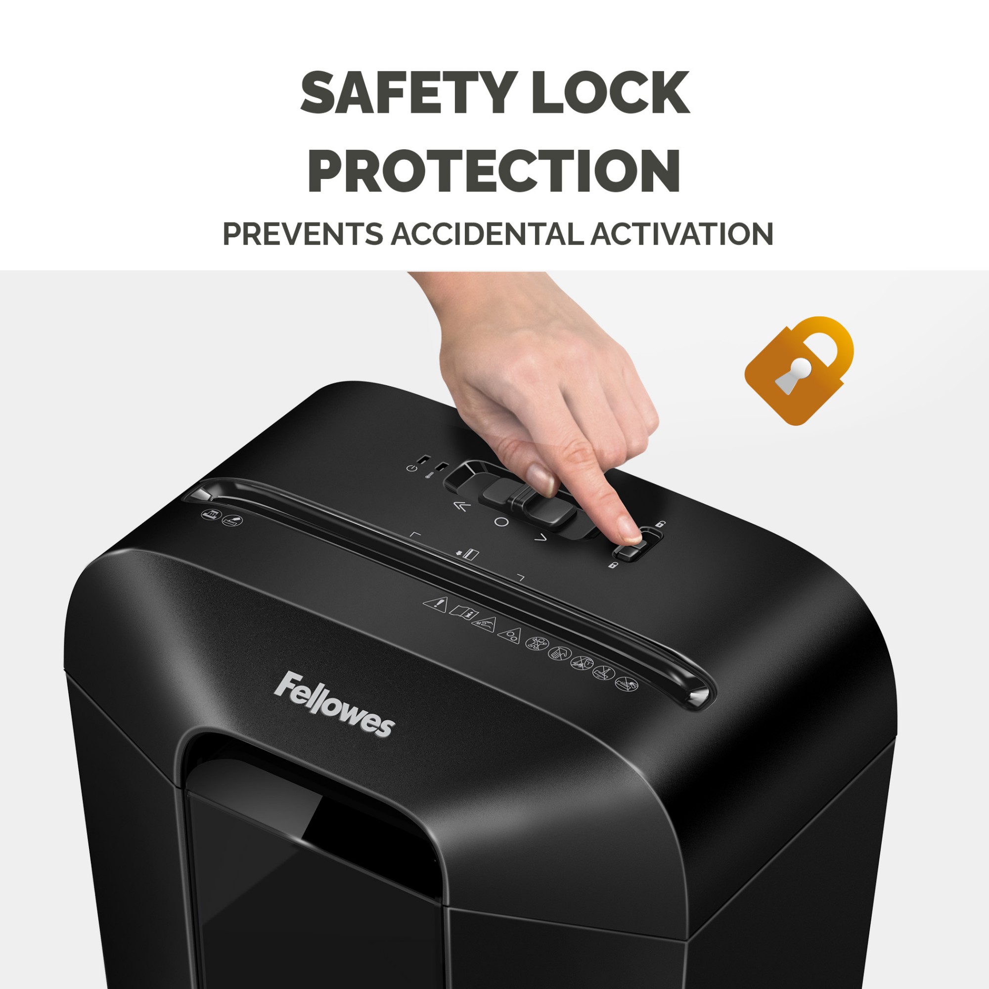 Fellowes LX Series Paper Shredder LX70 11 Sheet Cross Cut Shredder with 18 Litre Bin High Security P4 Black