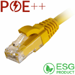 Cablenet 2m Cat6 RJ45 Yellow U/UTP LSOH 24AWG Snagless Booted Patch Lead (PK 100)