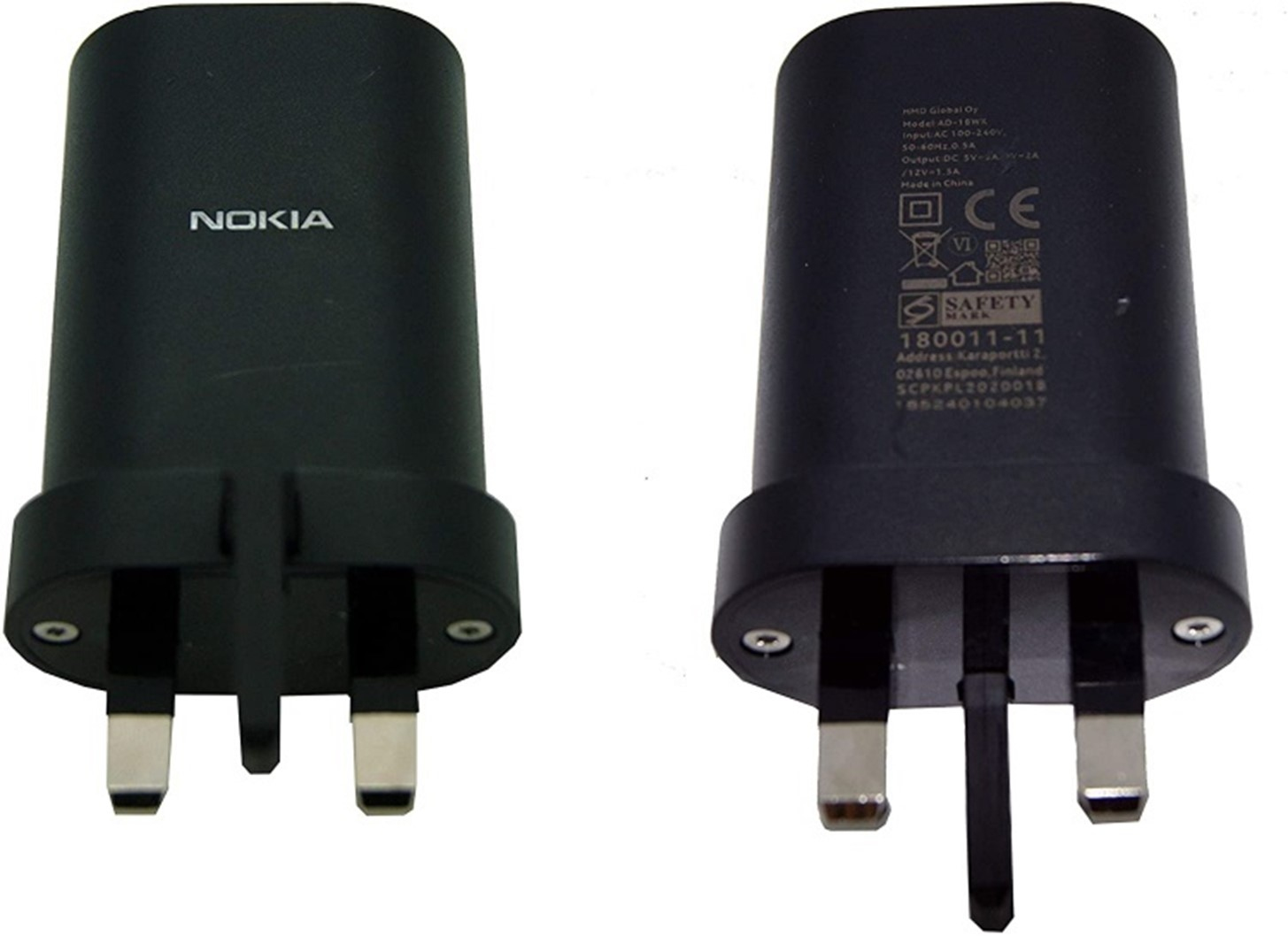 Nokia UK USB Travel Plug 3A Black thumbnail