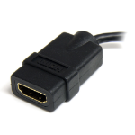 StarTech.com Câble adaptateur HDMI haute vitesse de 12cm - HDMI vers Micro HDMI - F/M - Noir