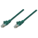 Intellinet Network Patch Cable, Cat5e, 3m, Green, CCA, U/UTP, PVC, RJ45, Gold Plated Contacts, Snagless, Booted, Lifetime Warranty